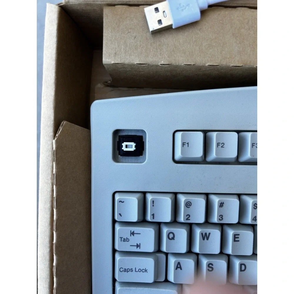 Vintage ALPS GlidePoint Mechanical Keyboard White Alps Switches Box Tested USB